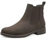 Chelseaboots TAMARIS, Damen, Gr. 42, grau (mokka), Elastischer Einsatz,...