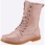 Schn&uuml;rstiefelette ANDREA CONTI, Damen, Gr. 37, rosa (altrosa), Glattleder,...