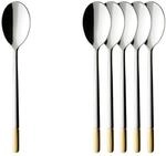 Essl&ouml;ffel VILLEROY & BOCH "Espressol&ouml;ffel Ella 11,2 cm 6er Set edelstahl", silber
