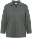 Poloshirt CECIL, Damen, Gr. L (42), gr&uuml;n (dried olive gr&uuml;n), Piqu&eacute;, Obermaterial: