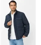 Steppjacke BRAX "Style GEORGE", Herren, Gr. M, navy, Web, 100% Polyester, Jacken