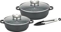 GSW Pfannen-Set "Gourmet Granit" Aluminiumguss Set, 1x Servierpfanne mit...