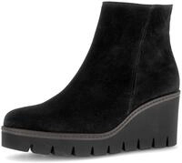 Keilstiefelette GABOR, Damen, Gr. 35, schwarz, Veloursleder, Schuhe, Keilabsatz,