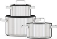Hanseatic Topf-Set "PREMIUM" Set, Kochtopf 1x 16 cm / 1x 20 cm / 1x 24 cm, 6...