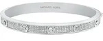 Armreif MICHAEL KORS "Premium", silber (metallfarben, kristallwei&szlig;, kristallwei&szlig;),