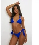 Triangel-Bikini-Top MODA MINX "Amour", Damen, Gr. S, blau, 82% Polyamid, 18%