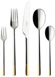 Villeroy & Boch Besteck-Set "Tafelbesteck Ella 180er Set silber-gold"
