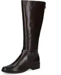 Stiefel CAPRICE, Damen, Gr. 37,5, braun (dunkelbraun), Leder, Schuhe Stiefel,