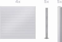 Alberts Dichtzaun "Palitio, Profilh&ouml;he 150 mm" Aluminium, verschiedene Dekore und