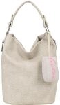 Fritzi aus Preu&szlig;en Schultertasche "Ella Hobo" mit Canvas-Anh&auml;nger