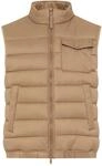 Steppweste BRAX "Style WILL", Herren, Gr. M, beige (braun), Web, 100% Polyamid,