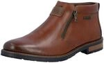 Stiefelette RIEKER, Herren, Gr. 40, braun, Glattleder, Schuhe Stiefelette,