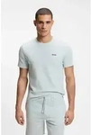 Pyjamaoberteil BOSS "Waffle T-Shirt", Herren, Gr. XL, wei&szlig; (open blau 499),