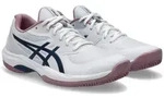 Tennisschuh ASICS "GAME FF CLAY", Damen, Gr. 38, wei&szlig; (wei&szlig;, independence blau),