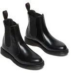 Chelseaboots DR. MARTENS "Flora", Damen, Gr. 39, schwarz, Leder, Schuhe Chelseaboots,