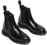 Chelseaboots DR. MARTENS "Flora", Damen, Gr. 39, schwarz, Leder, Schuhe Chelseaboots,