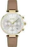 Multifunktionsuhr BOSS "MAJESTY SPORT", braun (cognacfarben), Armbanduhren, Damen,