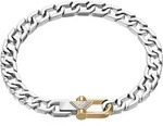 Armband EMPORIO ARMANI, silber (edelstahlfarben, gelbgoldfarben), Armb&auml;nder,...