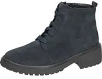 Schn&uuml;rstiefelette WALDL&Auml;UFER, Damen, Gr. 5 (38), blau (navy), Veloursleder, Schuhe