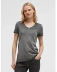 V-Shirt SOCCX, Damen, Gr. M, grau (schwarz), Single Jersey, Material: 100% Baumwolle,