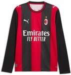 Trainingsshirt PUMA "AC Milan 26/27 Langarm-Heimtrikot Herren", Herren, Gr. S, rot