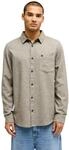 Langarmhemd QUIKSILVER "Motherfly Heather", Herren, Gr. M, grau (grape leaf heather),