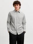 Jack & Jones Langarmhemd "JJEFIELD MELANGE SHIRT LS SN" Baumwolle, normal...