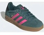 Sneaker ADIDAS ORIGINALS "GAZELLE INDOOR KIDS", M&auml;dchen, Gr. 36, blau (rich gr&uuml;n,