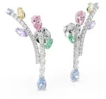 Paar Ohrstecker SWAROVSKI "Schmuck Geschenk 2026 CAPSULE Ohrringe Bl&auml;tter", bunt