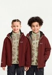 Jack Wolfskin 3-in-1-Funktionsjacke "ICELAND 3IN1 PRINT JKT K" mit Entendaune...