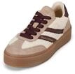 Sneaker MARC O'POLO "aus ge&ouml;ltem Veloursleder und Kunstfell", Damen, Gr. 36, earthy