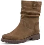 Stiefelette TAMARIS, Damen, Gr. 37, braun (camel), Leder, Schuhe Stiefelette,