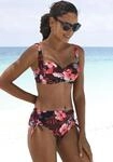 LASCANA B&uuml;gel-Bandeau-Bikini-Top "Loria" in Wickeloptik, bis G-Cup