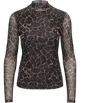 Langarmshirt ONLY "ONLERICA LIFE MESH L/S TOP JRS NOOS", Damen, Gr. S, braun (raw