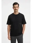 BOSS GREEN T-Shirt "TS Structure" 100% Cotton, Regular Fit, Rundhalsausschnitt