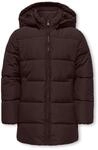 Steppmantel KIDS ONLY "KOGJUTA PUFFER COAT OTW NOOS", M&auml;dchen, Gr. 140, braun