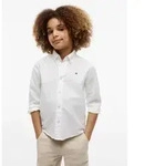 Tommy Hilfiger Langarmhemd "FLAG OXFORD SHIRT" Kinder bis 16 Jahre mit