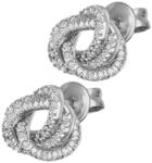 Paar Ohrstecker EMPORIO ARMANI, silber (metallfarben, kristallwei&szlig;,...