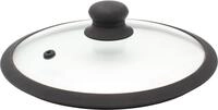 Kr&uuml;ger Deckel "Glasdeckel Saphir mit Soft-Touch-Knopf" hitzebest&auml;ndig bis 160C und