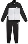 Jogginganzug PUMA "Colourblocked Trainingsanzug Herren", Herren, Gr. S, schwarz,