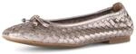 Ballerina GABOR "Eleganter Ballerina", Damen, Gr. 38, silber (beige), Schuhe