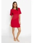 Nachthemd LSCN BY LASCANA, Damen, Gr. 48/50, N-Gr, rot (rot bedruckt), Single...