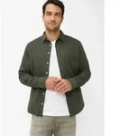 Langarmhemd BRAX "Style HAROLD", Herren, Gr. M, Normalgr&ouml;&szlig;en, gr&uuml;n, Web, 100%