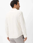 Langarmhemd BRAX "Style HAROLD", Herren, Gr. M, Normalgr&ouml;&szlig;en, beige (wei&szlig;),...