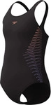 Badeanzug SPEEDO "Placement Muscleback", M&auml;dchen, Gr. 152 (146), N-Gr, orange