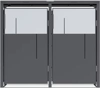 WESTMANN M&uuml;lltonnenbox "Tonus 2" BxTxH: 132x80x113 cm, f&uuml;r 2x240 L M&uuml;lltonnen