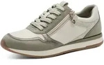 Plateausneaker TAMARIS, Damen, Gr. 36, gr&uuml;n (mintgr&uuml;n kombiniert), Lederimitat,