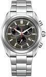 Chronograph CITIZEN, silber (silberfarben, schwarz), Armbanduhren, Herren,