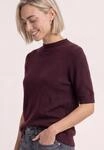 STREET ONE Kurzarmpullover mit Stehkragen