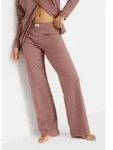 Pyjamahose LSCN BY LASCANA, Damen, Gr. 44/46, N-Gr, braun (braun, gestreift),...